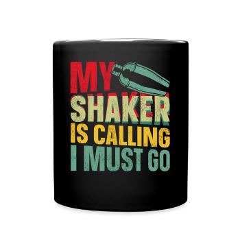 Bartender Mixologist My Shaker Is - Full Colour Mug - black - Front
