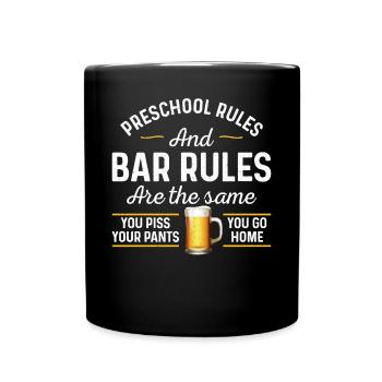 Bartender Mixologist Preschool - Tasse einfarbig - Schwarz - Vorne