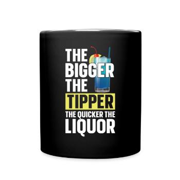 Bartender Mixologist The Bigger - Tasse einfarbig - Schwarz - Vorne