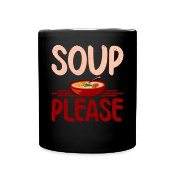 Soup Lovers Gifts - Full Colour Mug - black - Front
