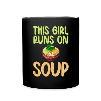 Soup Lovers Gifts - Tasse einfarbig - Schwarz - Vorne