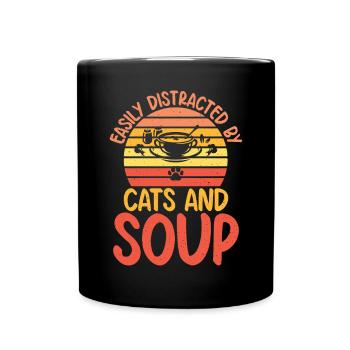 Soup Lovers Gifts - Tasse einfarbig - Schwarz - Vorne
