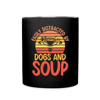 Soup Lovers Gifts - Tasse einfarbig - Schwarz - Vorne