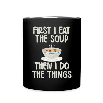 Soup Lovers Gifts - Full Colour Mug - black - Front