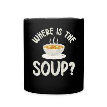 Soup Lovers Gifts - Full Colour Mug - black - Front