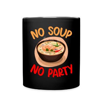 Soup Lovers Gifts - Tasse einfarbig - Schwarz - Vorne