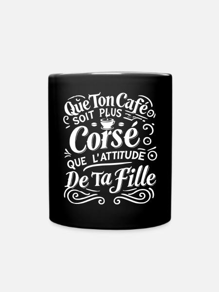 Attitude Caféiné - Mug uni - noir