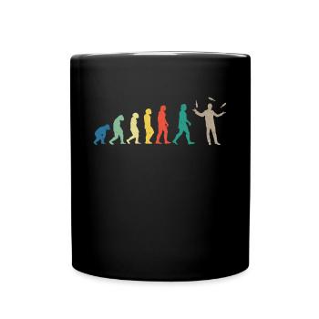 Bartender Mixologist Evolution - Tasse einfarbig - Schwarz - Vorne