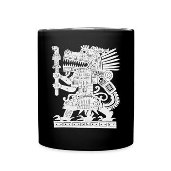 Mayan God Mayan Mythology Ancient God - Full Colour Mug - black - Front