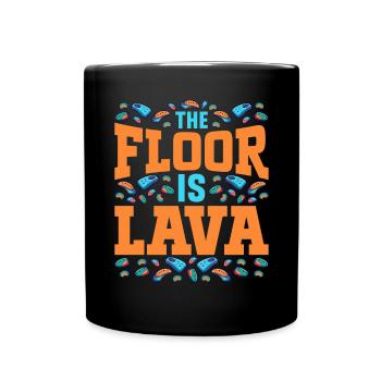 Der Boden ist Lava Bouldern - Tasse einfarbig - Schwarz - Vorne
