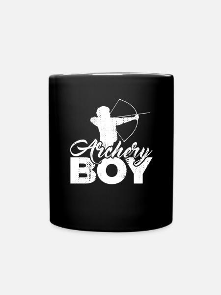 Kleiner Bogensportler - Tasse einfarbig - Schwarz