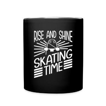Skateboard Art For Boys Girls Men Skateboard Gifts - Tasse einfarbig - Schwarz - Vorne