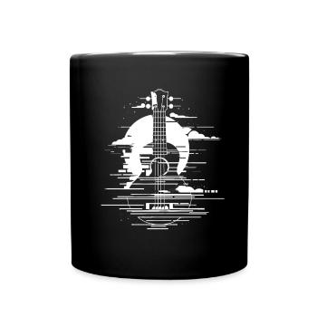 Ukulele Graphics - Full Colour Mug - black - Front