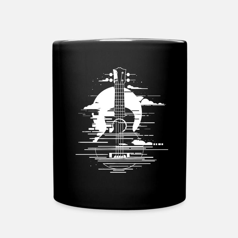 Ukulele Grafik - Tasse einfarbig - Schwarz