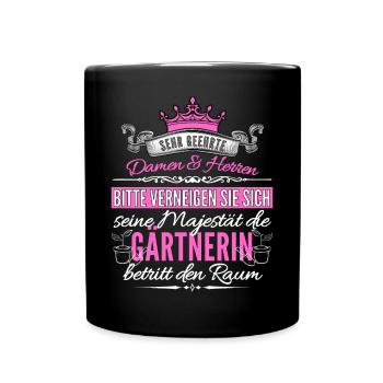Drôle de dicton de jardinier pour le jardinage dans le - Mug uni - noir - Devant