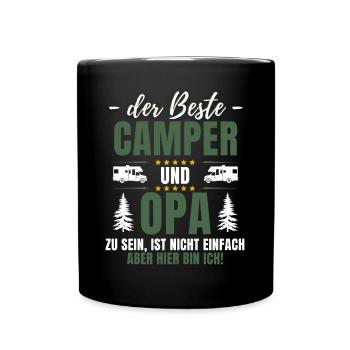 LE MEILLEUR CAMPEUR ET GRAND-PÈRE - Fun Camping - Mug uni - noir - Devant