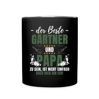 LE MEILLEUR JARDINIER ET PAPA ! Jardin ludique - Mug uni - noir - Devant