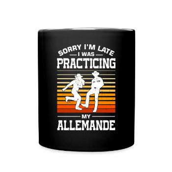 Funny Square Dance Saying - Full Colour Mug - black - Front