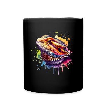 Bartagame Bartagamen Bearded Dragon - Full Colour Mug - black - Front
