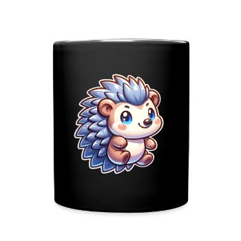 Hérisson - Mug uni - noir - Devant