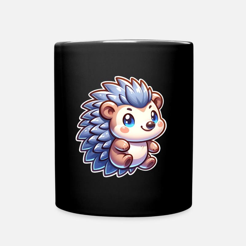 Igel - Tasse einfarbig - Schwarz