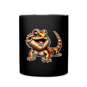 Bartagame Bartagamen Bearded Dragon - Full Colour Mug - black - Front