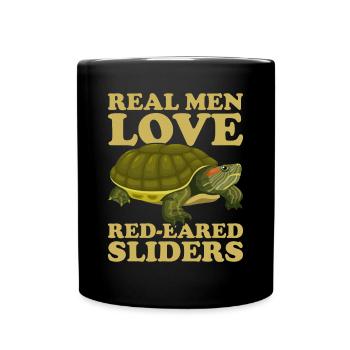 Red-eared Turtle Turtle - Full Colour Mug - black - Front