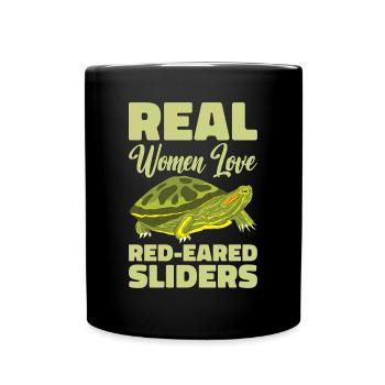 Red-eared Turtle Turtle - Full Colour Mug - black - Front