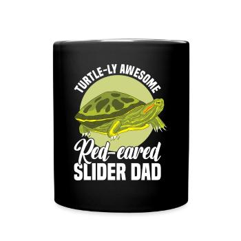 Red-eared Turtle Turtle - Full Colour Mug - black - Front