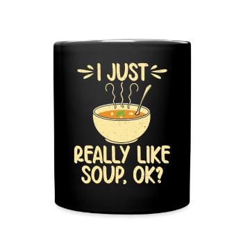 Soup Lovers Gifts - Full Colour Mug - black - Front