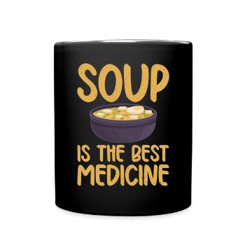 Soup Lovers Gifts - Tasse einfarbig - Schwarz - Vorne