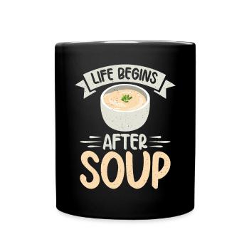 Soup Lovers Gifts - Full Colour Mug - black - Front