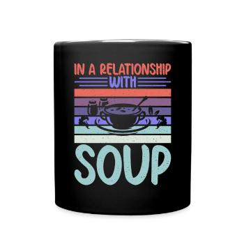 Soup Lovers Gifts - Full Colour Mug - black - Front