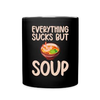 Soup Lovers Gifts - Tasse einfarbig - Schwarz - Vorne