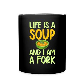 Soup Lovers Gifts - Full Colour Mug - black - Front