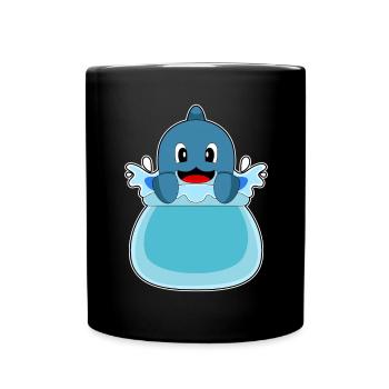 Dolphin Water Pool - Full Colour Mug - black - Front