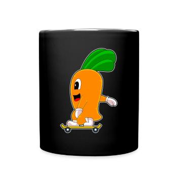 Karotte Skater Skateboard - Tasse einfarbig - Schwarz - Vorne
