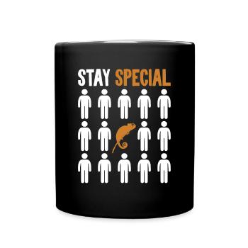 Stay Special Panther Veiled Chamaeleonidae Lover - Full Colour Mug - black - Front