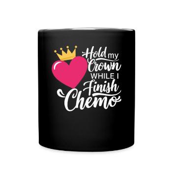 Breast Cancer Awareness Month Pink Ribbon Chemo - Full Colour Mug - black - Front