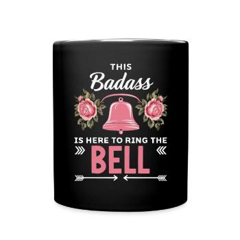 Breast Cancer Awareness Month Pink Ribbon Chemo - Full Colour Mug - black - Front
