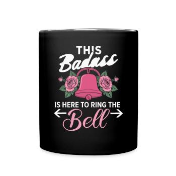 Breast Cancer Awareness Month Pink Ribbon Chemo - Full Colour Mug - black - Front