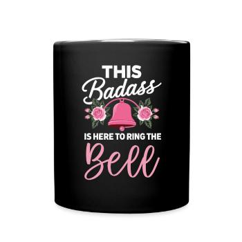 Breast Cancer Awareness Month Pink Ribbon Chemo - Full Colour Mug - black - Front
