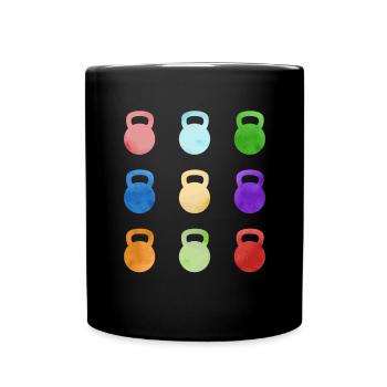 Kettlebell Workout Entraînement de fitness - Mug uni - noir - Devant
