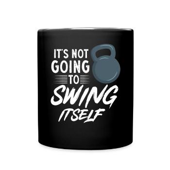 Kettlebell Workout Fitness Training - Full Colour Mug - black - Front
