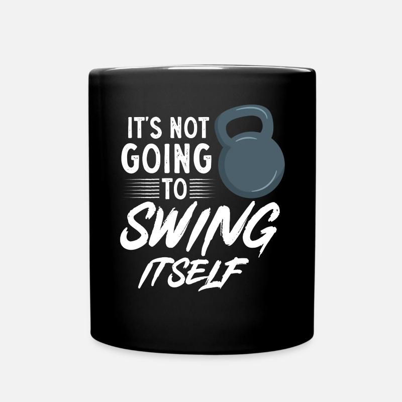 Kettlebell Workout Fitness Training - Tasse einfarbig - Schwarz