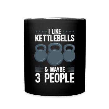Kettlebell Workout Entraînement de fitness - Mug uni - noir - Devant