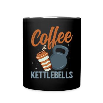 Kettlebell Workout Entraînement de fitness - Mug uni - noir - Devant