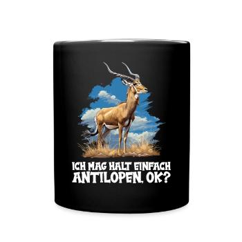 Antelope Antilopen Antilope - Full Colour Mug - black - Front