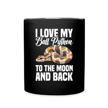 Banana Ball Python Herpetologist Coral Ball - Tasse einfarbig - Schwarz - Vorne