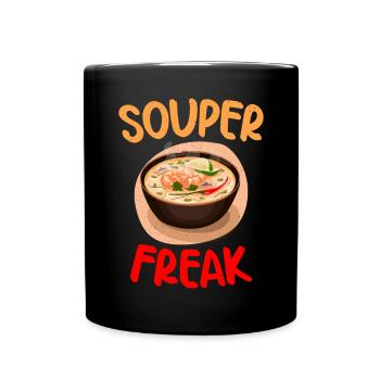 Soup Lovers Gifts - Tasse einfarbig - Schwarz - Vorne
